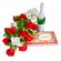 Specially For Her. This wonderful set of an elegant bouquet of roses and chrysanthemums with assorted greens along with a box of chocolates and a bottle of sparkling wine is a perfect way to pass your greetings or &#39;I love you&#39; message.. Sochi