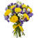 bouquet of yellow roses and irises. Sochi
