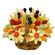 Bouquet of vitamins. Delicious edible fruit arrangement of melon, grapefruits, oranges, 2 sorts of apples, pineapple, grapes and strawberries!. Sochi