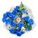 Blues. Mysterious, charming and elegantly arranged combination of spray chrysanthemums and roses.. Sochi