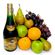 Cognac and fruits. This excellent gift set includes fresh fruit and a bottle of fine cognac.. Sochi