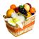 &#39;Delicious&#39; Basket. Delicious fruit & flower arrangement in a basket.. Sochi